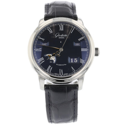 Glashutte Original Senator Perpetual 42mm Stainless Steel Blue Dial 100-02-07-12-30