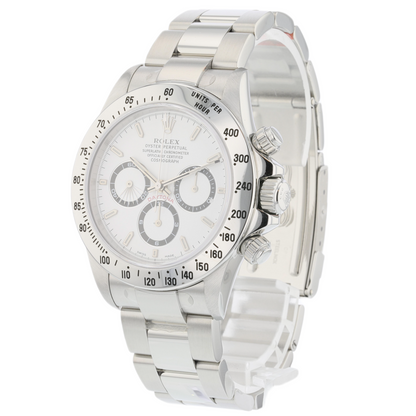Rolex Daytona Stainless Steel White Dial Zenith 16520