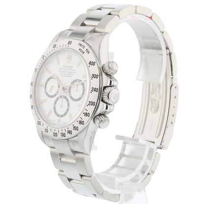 Rolex Daytona Stainless Steel White Dial Zenith 16520