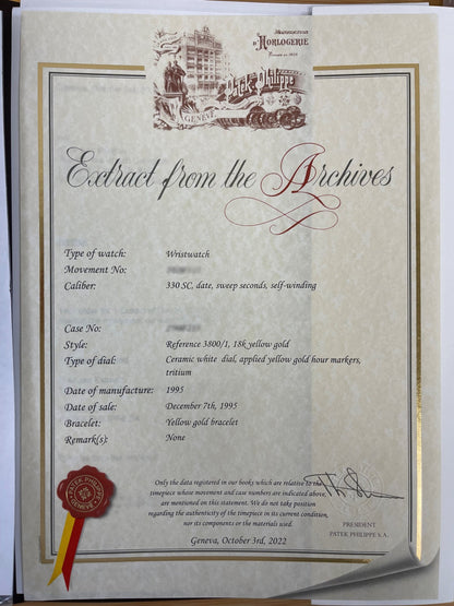 Patek Philippe Nautilus Yellow Gold 3800/1j