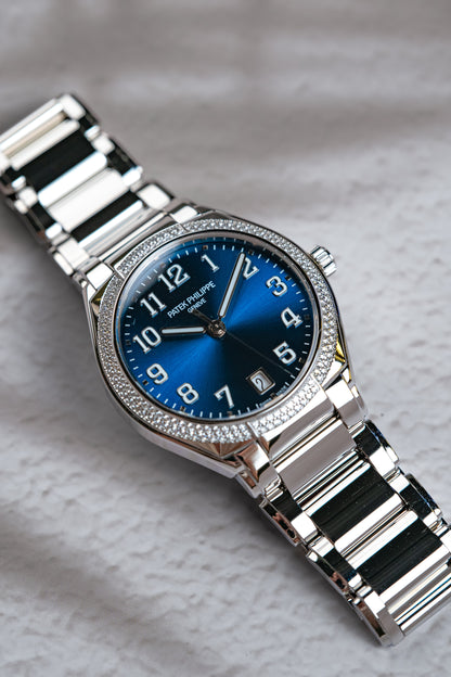 Patek Philippe Lady Twenty-4 Stainless Steel Diamonds Blue Dial 7300/1200a-001