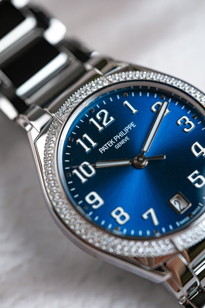 Patek Philippe Lady Twenty-4 Stainless Steel Diamonds Blue Dial 7300/1200a-001