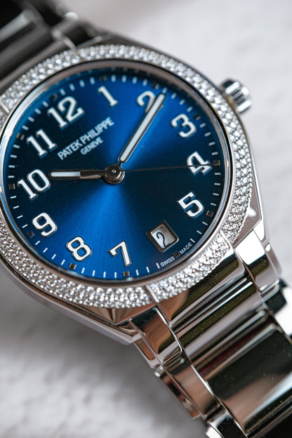 Patek Philippe Lady Twenty-4 Stainless Steel Diamonds Blue Dial 7300/1200a-001