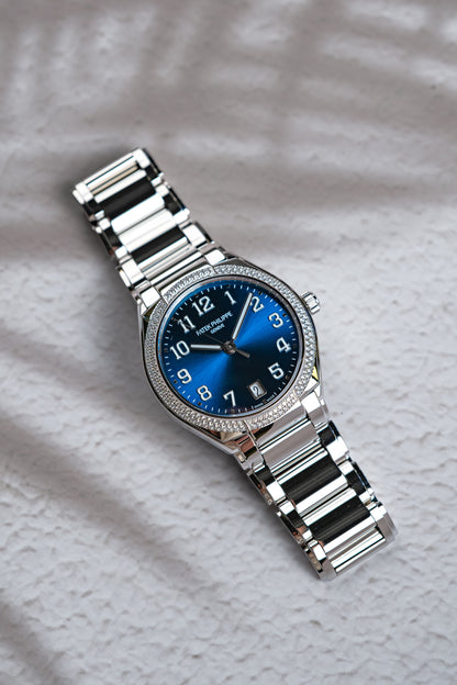 Patek Philippe Lady Twenty-4 Stainless Steel Diamonds Blue Dial 7300/1200a-001