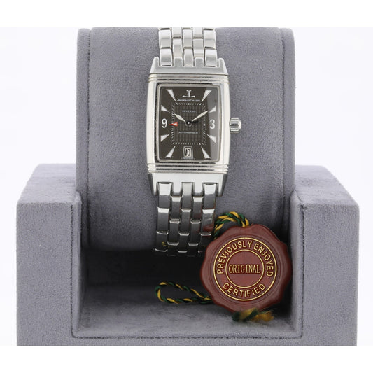 Jaeger LeCoultre Reverso Gran Sport Stainless Steel Grey Dial 290.8.60