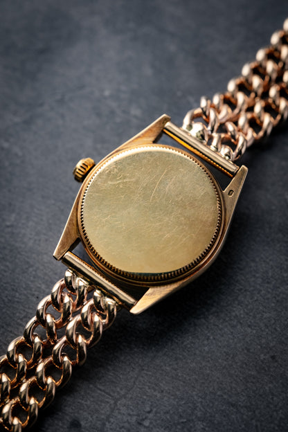 Rolex Vintage Circa 1946 Yellow Gold Link Bracelet Automatic 6548