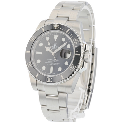 Rolex Submariner 40mm Ceramic Black Dial 116610ln