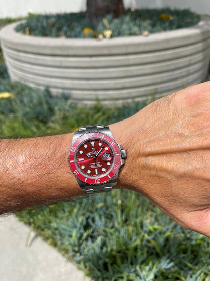 Rolex Submariner 40mm Red Bezel and Dial Steel 116610LN