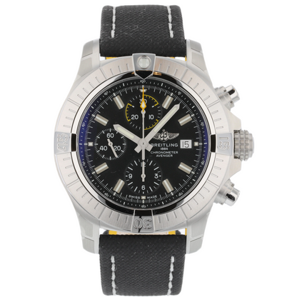 Breitling Super Avenger 45mm Stainless Steel Black Dial A13375101B1X2