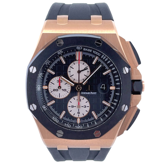 Audemars Piguet Royal Oak Offshore 44mm Rose Gold Black Dial Ceramic 26401RO.OO.A002CA.01