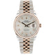 Rolex Datejust 36mm Everose and Stainless Steel Diamond Bezel Mother of Pearl 126281RBR
