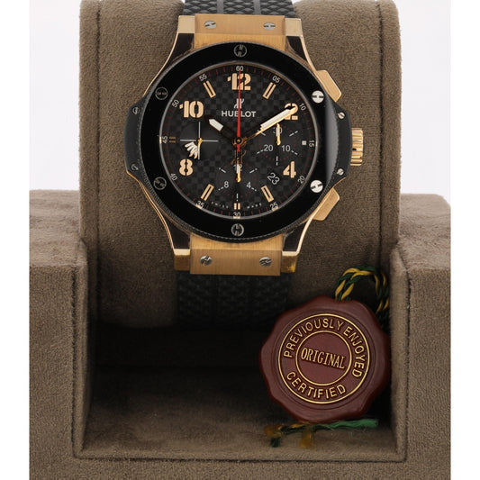 Hublot 44mm Classic Big Bang Rose Gold Ceramic Chronograph 301.PB.131.RX