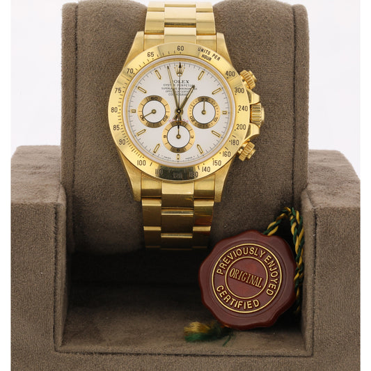 Rolex Daytona Zenith Movement 18K Yellow Gold 16528
