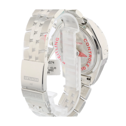 Breitling Bentley Motors T Speed Stainless Steel Chronograph Silver Dial A2536513/G675