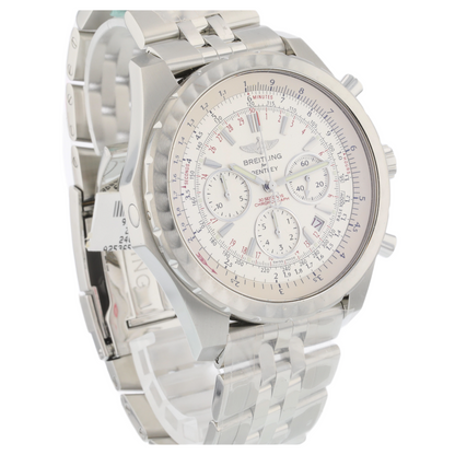 Breitling Bentley Motors T Speed Stainless Steel Chronograph Silver Dial A2536513/G675