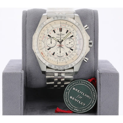 Breitling Bentley Motors T Speed Stainless Steel Chronograph Silver Dial A2536513/G675