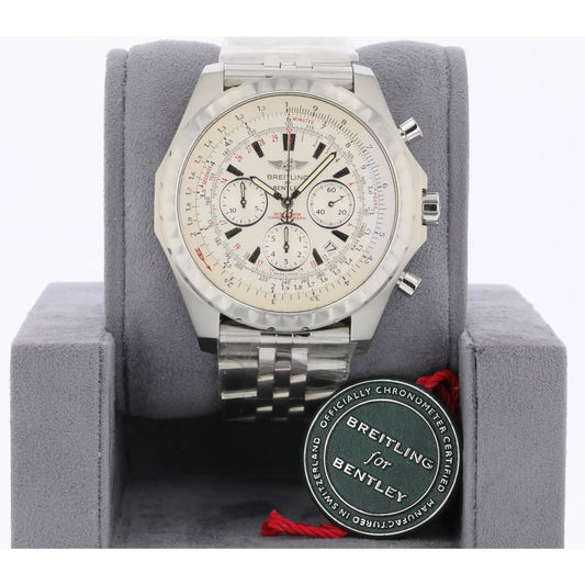 Breitling Bentley Motors T Speed Stainless Steel Chronograph Silver Dial A2536513/G675