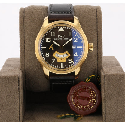 IWC Pilot UTC Saint Exupery Rose Gold 44mm Bronze Dial IW326103