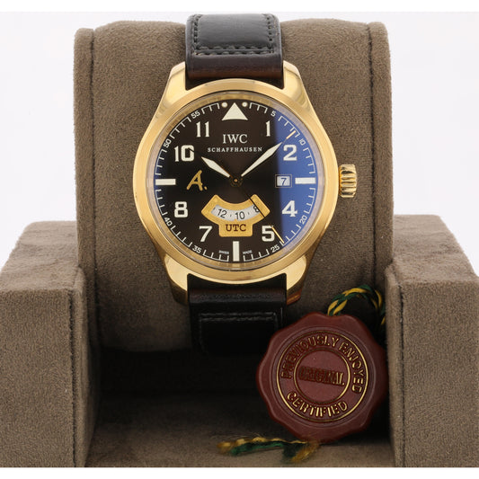 IWC Pilot UTC Saint Exupery Rose Gold 44mm Bronze Dial IW326103