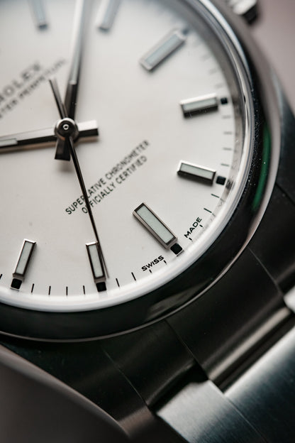 Rolex Oyster Perpetual 34mm Olive Green Dial 114200