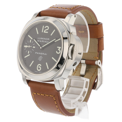 Panerai Luminor Marina Logo 44mm Stainless Steel Black Dial PAM00005