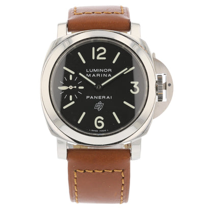 Panerai Luminor Marina Logo 44mm Stainless Steel Black Dial PAM00005