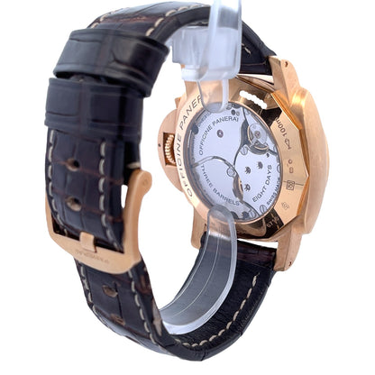 Panerai Luminor GMT 8 Days 44mm Rose Gold Brown Dial PAM00289