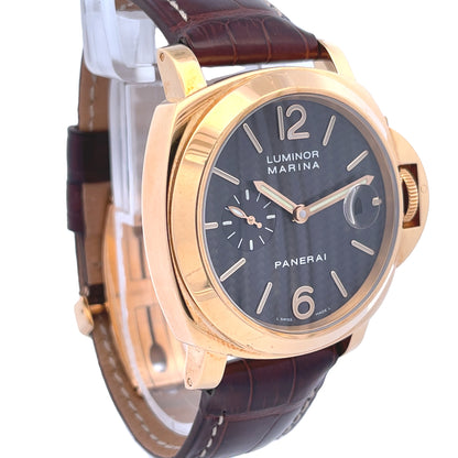 Panerai Luminor Marina 44mm Yellow Gold Carbon Fiber Dial PAM00140