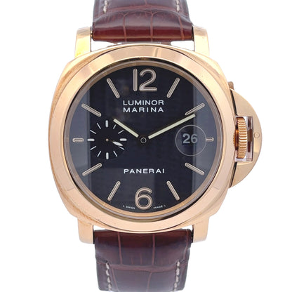 Panerai Luminor Marina 44mm Yellow Gold Carbon Fiber Dial PAM00140
