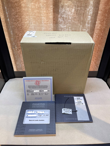 Panerai Luminor Daylight 44mm Titanium Chronograph Blue Dial PAM327