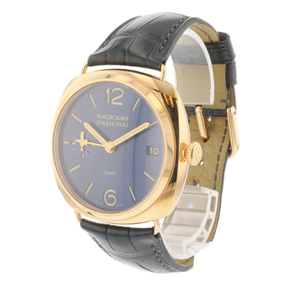 Panerai Radiomir 3 Days GMT 47mm Oro Rosso Blue Dial PAM00598