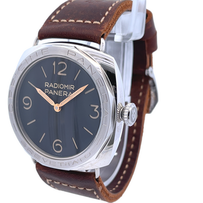 Panerai Radiomir 3 Days Acciaio Brevettato Manual Wind 47mm Stainless Steel Black Dial PAM00685