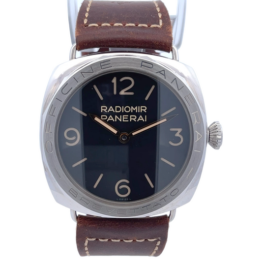 Panerai Radiomir 3 Days Acciaio Brevettato Manual Wind 47mm Stainless Steel Black Dial PAM00685