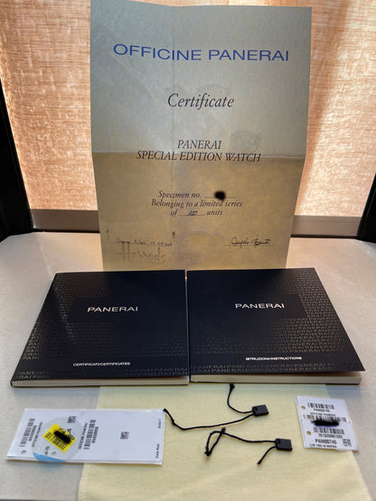 Panerai Luminor Marina 1950 3 Days 44mm Titanio Harrods Edition Blue Dial Pam745