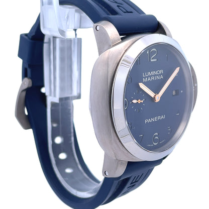 Panerai Luminor Marina 1950 3 Days 44mm Titanio Harrods Edition Blue Dial Pam745