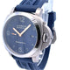 Panerai Luminor Marina 1950 3 Days 44mm Titanio Harrods Edition Blue Dial Pam745