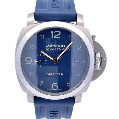 Panerai Luminor Marina 1950 3 Days 44mm Titanio Harrods Edition Blue Dial Pam745