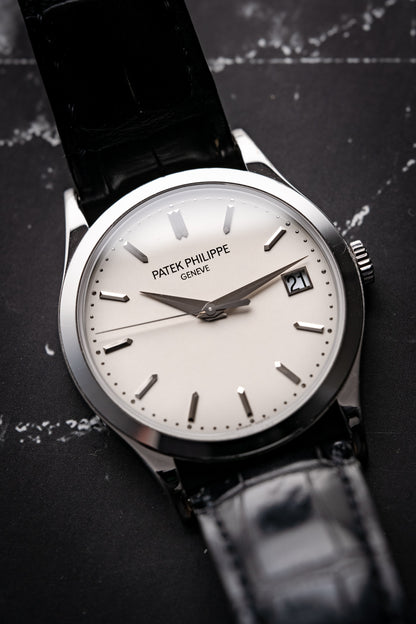 Patek Philippe Calatrava 38mm White Gold Silver Dial 5296G-010