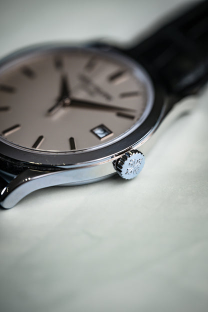 Patek Philippe Calatrava 38mm White Gold Silver Dial 5296G-010