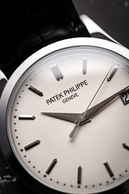 Patek Philippe Calatrava 38mm White Gold Silver Dial 5296G-010