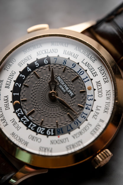 Patek Philippe World Time Rose Gold Slate Grey Dial 5230R-012