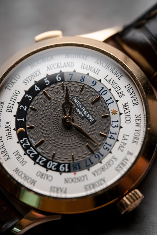 Patek Philippe World Time Rose Gold Slate Grey Dial 5230R-012