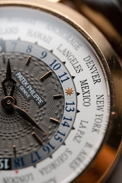 Patek Philippe World Time Rose Gold Slate Grey Dial 5230R-012