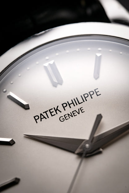 Patek Philippe Calatrava 38mm White Gold Silver Dial 5296G-010