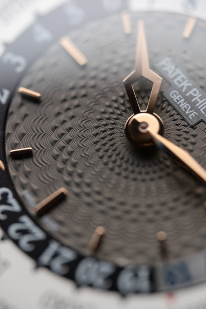 Patek Philippe World Time Rose Gold Slate Grey Dial 5230R-012
