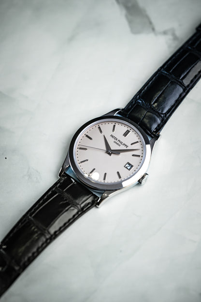Patek Philippe Calatrava 38mm White Gold Silver Dial 5296G-010
