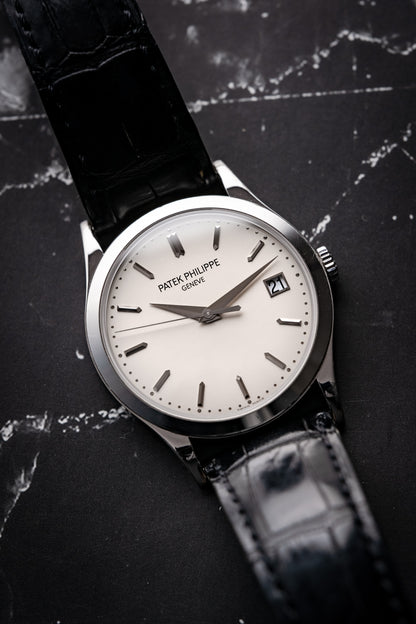 Patek Philippe Calatrava 38mm White Gold Silver Dial 5296G-010