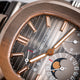 Patek Philippe Nautilus Rose Gold and Stainless Power Reserve Moon Dial 5712GR-001