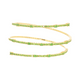 Tzavorite 18k Yellow Gold Flex Double Wrap Bracelet