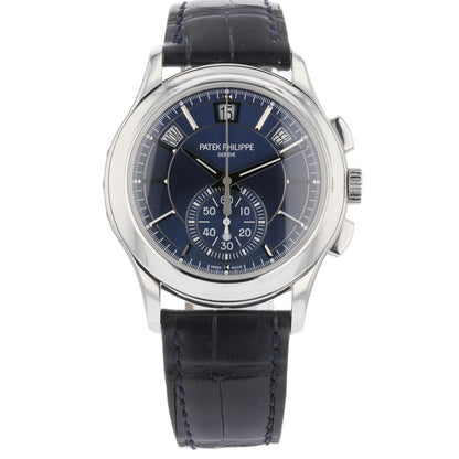 Patek Philippe Annual Chronograph Platinum 42mm Blue Dial 5905P-001